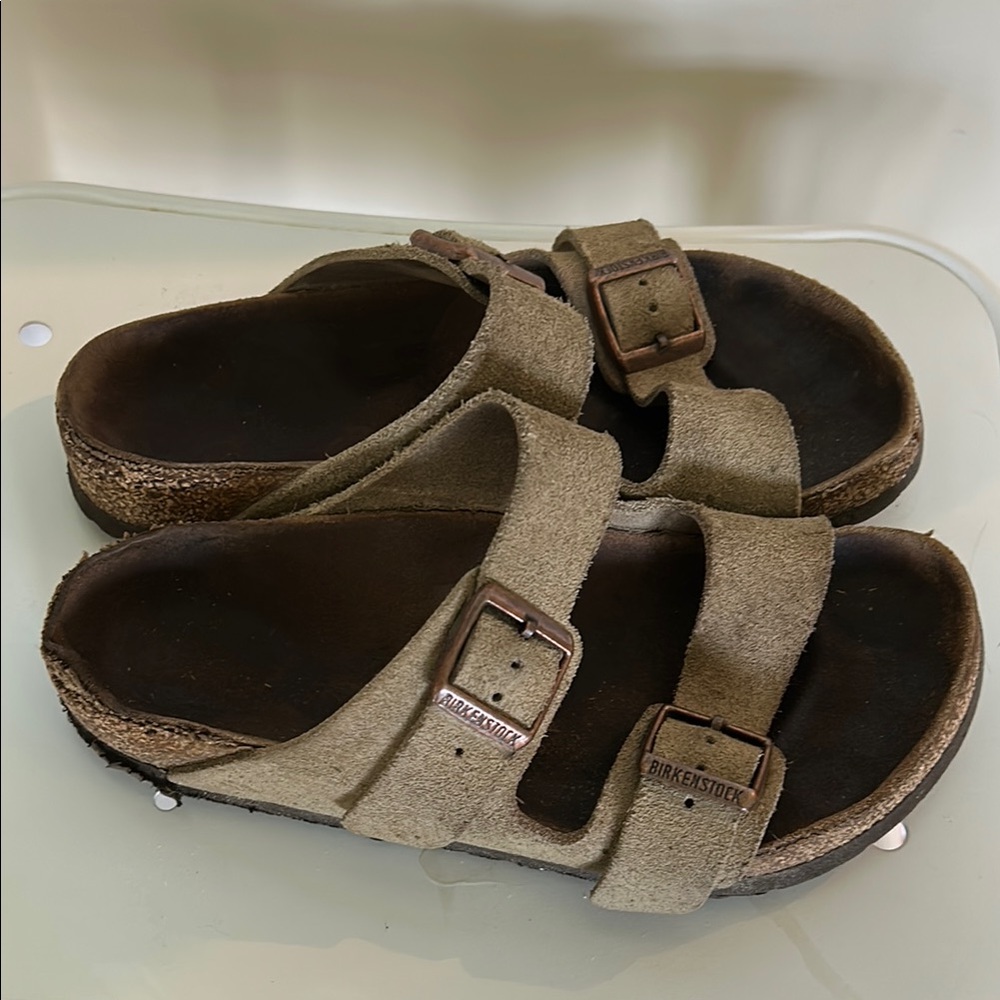 Birkenstock Tan Sandals with Adjustable Straps